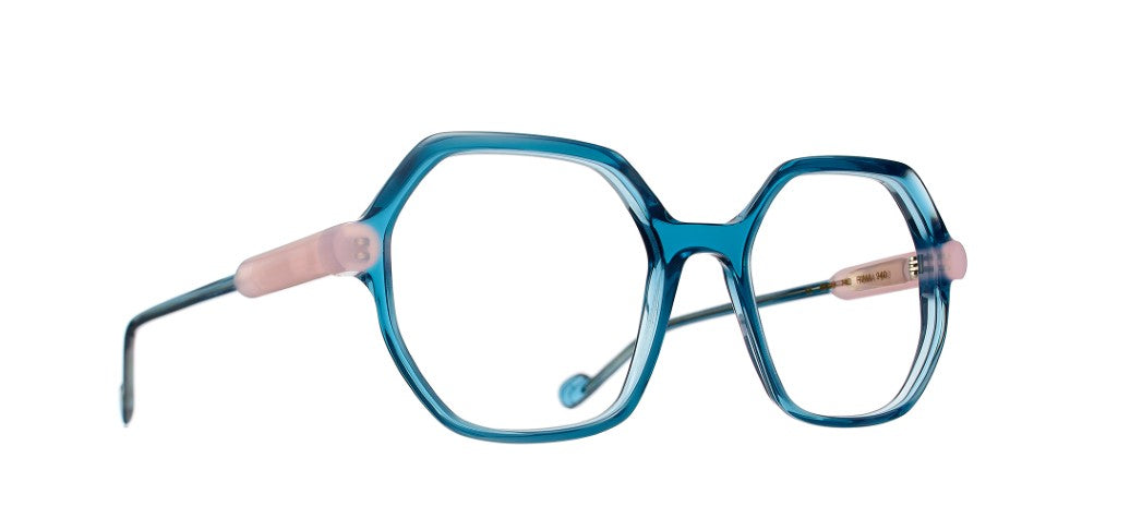 Caroline Abram RIMA optique - Bleu pétrole / Rose 940