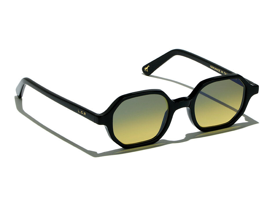 L.G.R Zanzibar Black 01 / Yellow Gradient Photochromic - vue de trois quarts