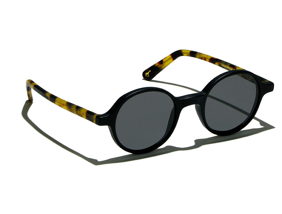 L.G.R Reunion Black Matt / Havana Tartarugato Matt 23C - vue de profil