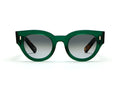L.G.R Turkana Bold Emerald Green Havana Maculato 87C - vue de face