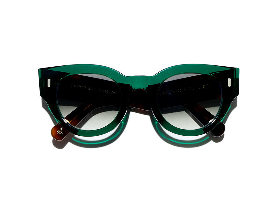 L.G.R Turkana Bold Emerald Green Havana Maculato 87C - vue trois quarts