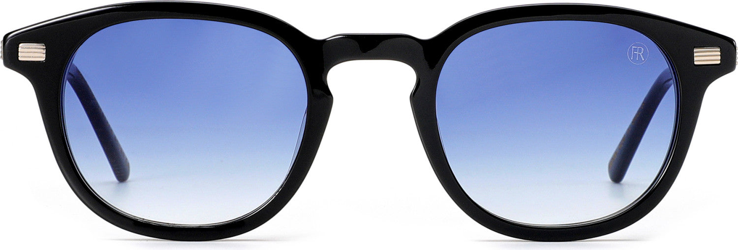 Óculos de sol French Retro Kevin em acetato, cor Noir/Or VB — Steve Attal Optic, Lisboa